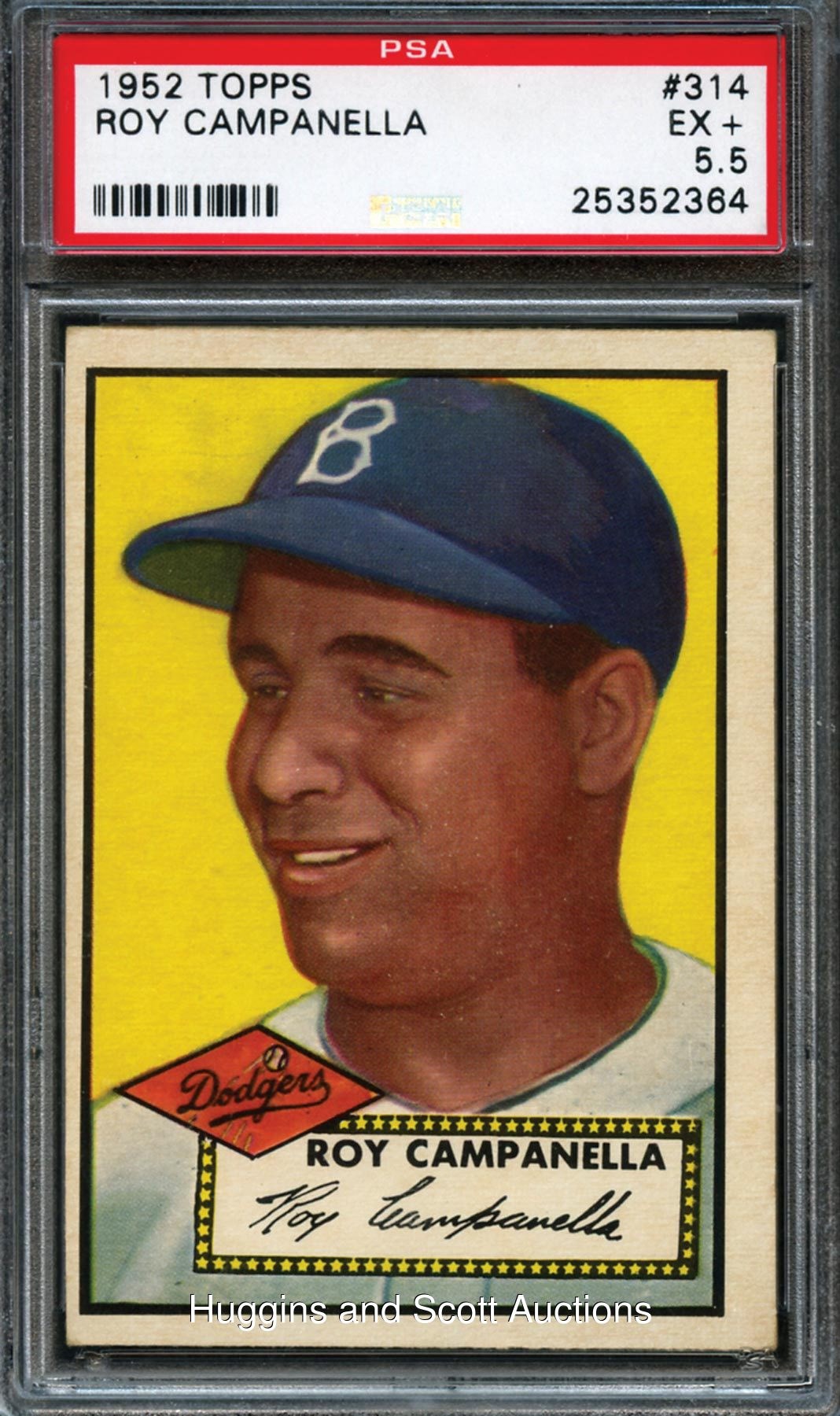 1952 Topps Baseball #314 Roy Campanella PSA EX+ 5.5