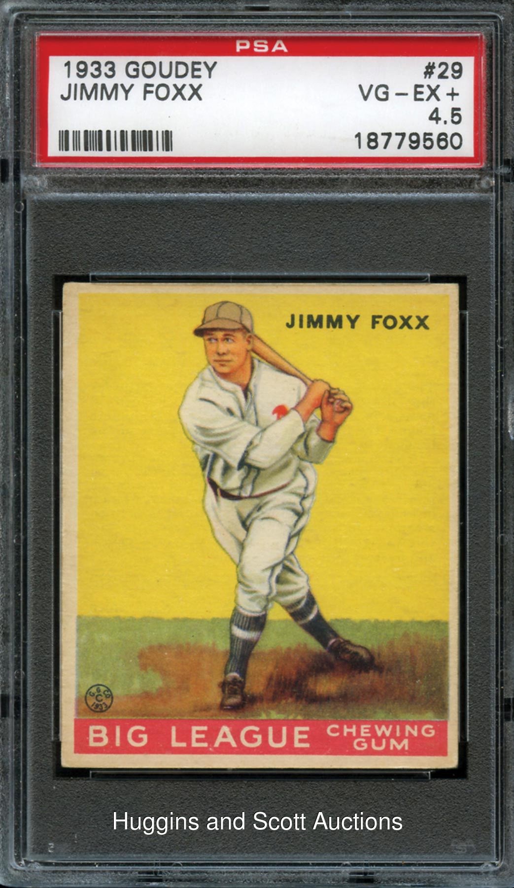 1933 Goudey Baseball #29 Jimmy Foxx PSA VG-EX+ 4.5