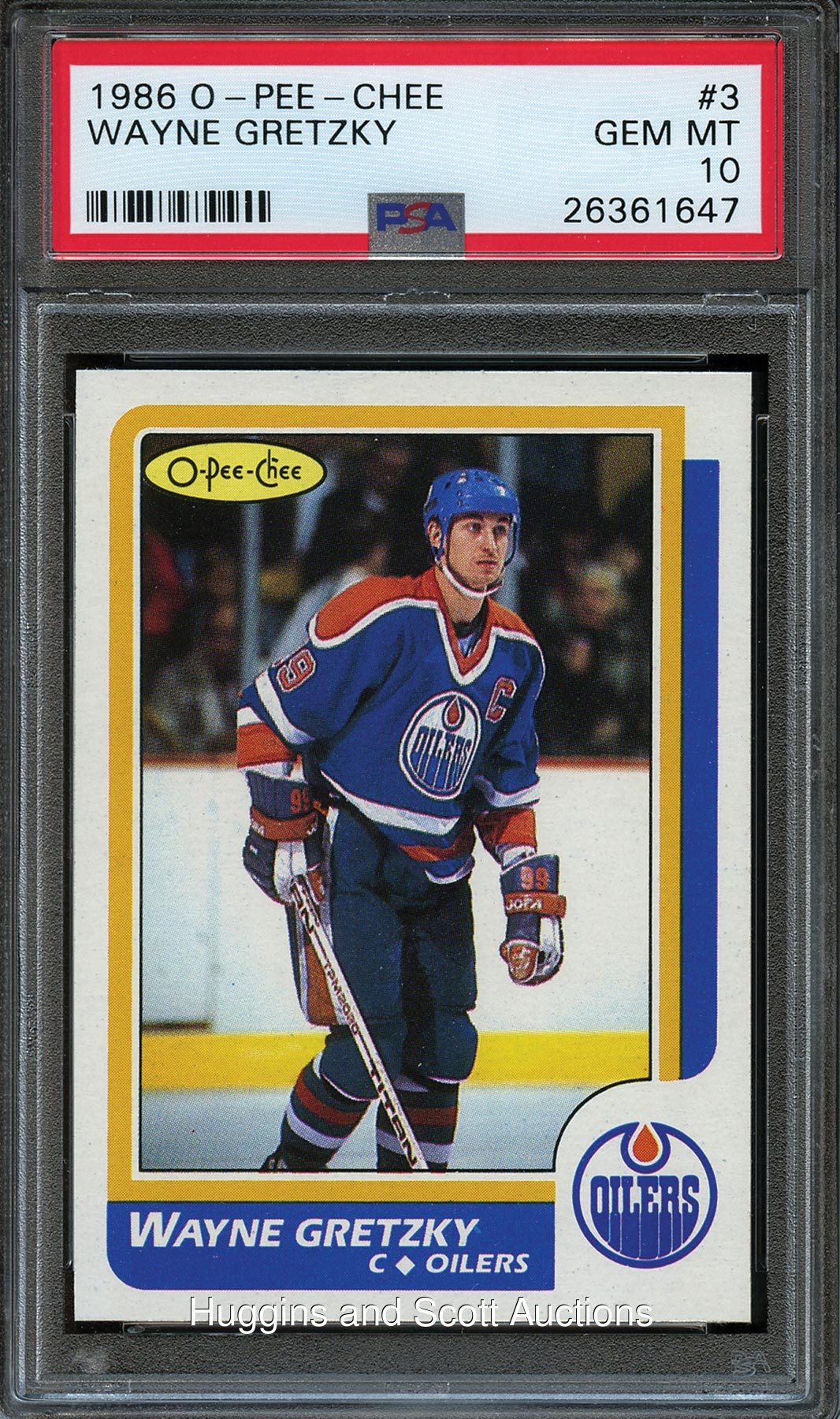 1986-87 O-Pee-Chee Hockey #3 Wayne Gretzky PSA Gem Mint 10 