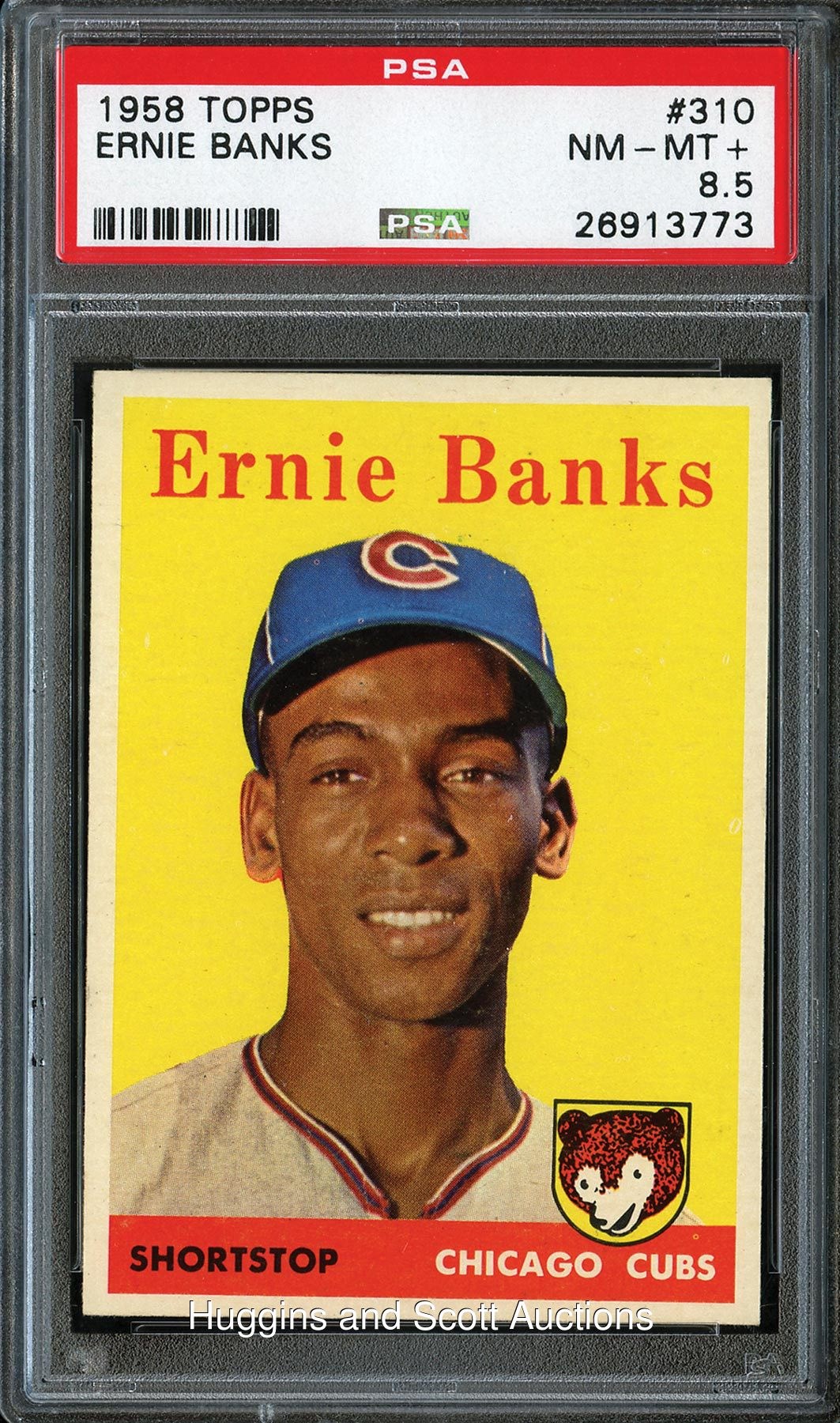 1958 Topps Baseball #310 Ernie Banks - PSA NM-MT+ 8.5