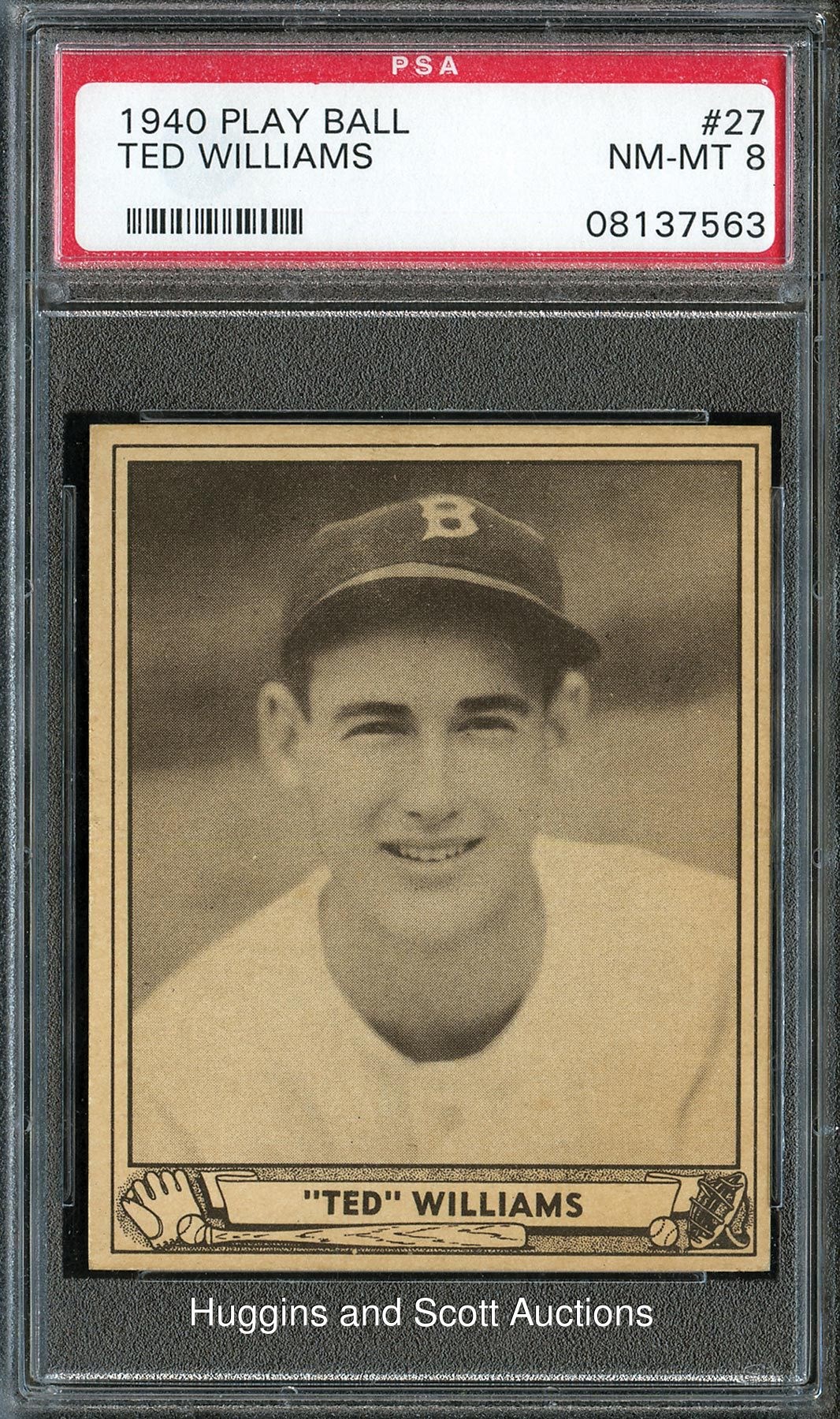 1940 Play Ball #27 Ted Williams - PSA NM-MT 8