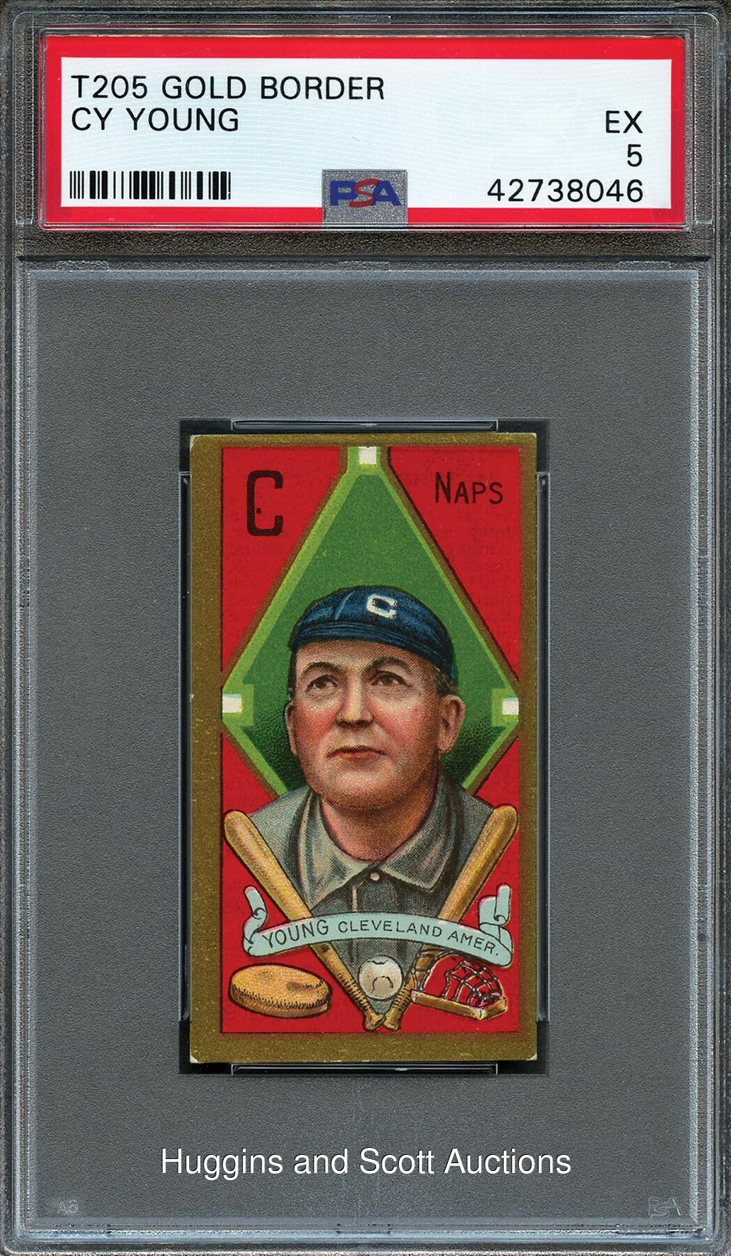 1911 T205 Gold Borders Cy Young - PSA EX 5