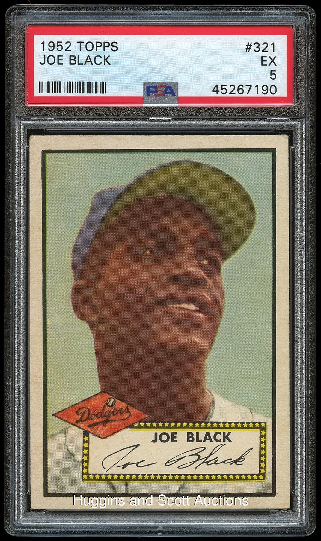 1952 Topps Baseball #321 Joe Black Rookie - PSA EX 5