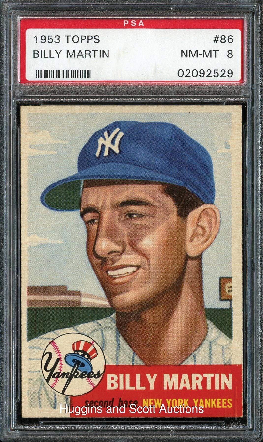 1953 Topps Baseball #86 Billy Martin - PSA NM-MT 8