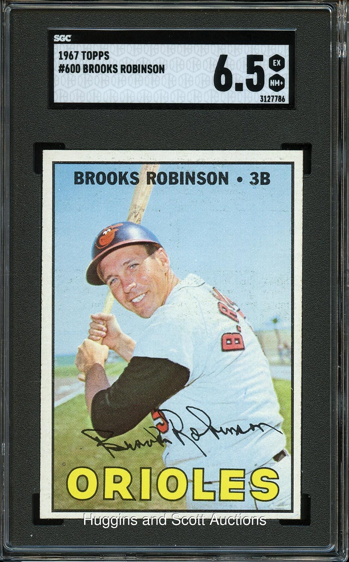 1967 Topps Baseball #600 Brooks Robinson High Number - SGC 6.5 EX/NM+