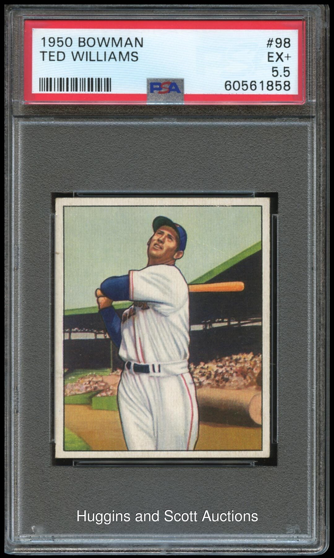 1950 Bowman Baseball #98 Ted Williams - PSA EX+ 5.5 