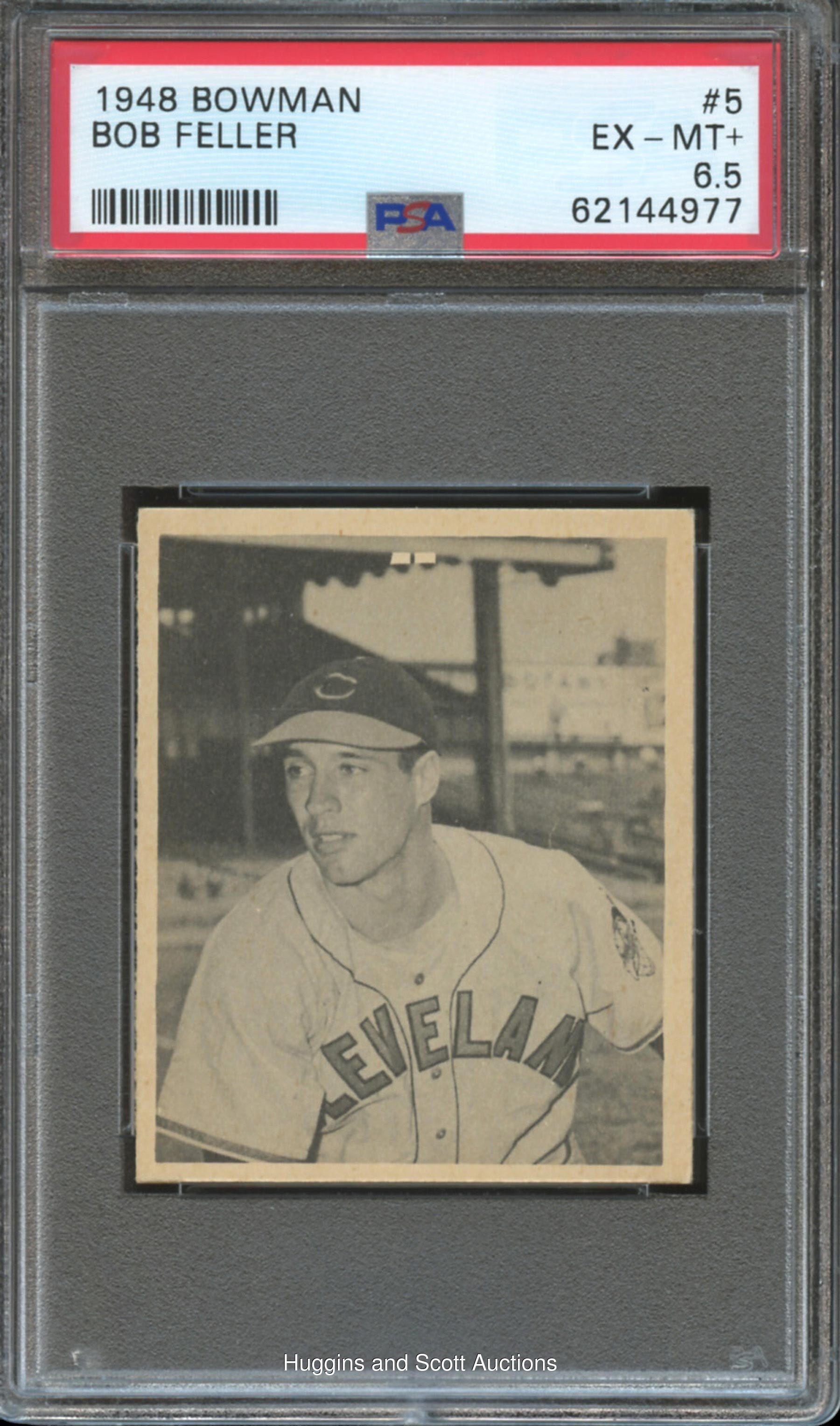 1948 Bowman Baseball #5 Bob Feller - PSA EX-MT+ 6.5