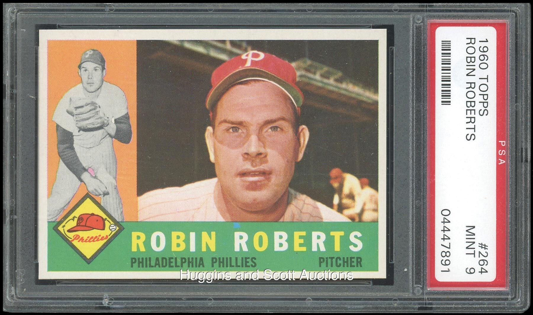 1960 Topps Baseball #264 Robin Roberts PSA Mint 9 - None Better!