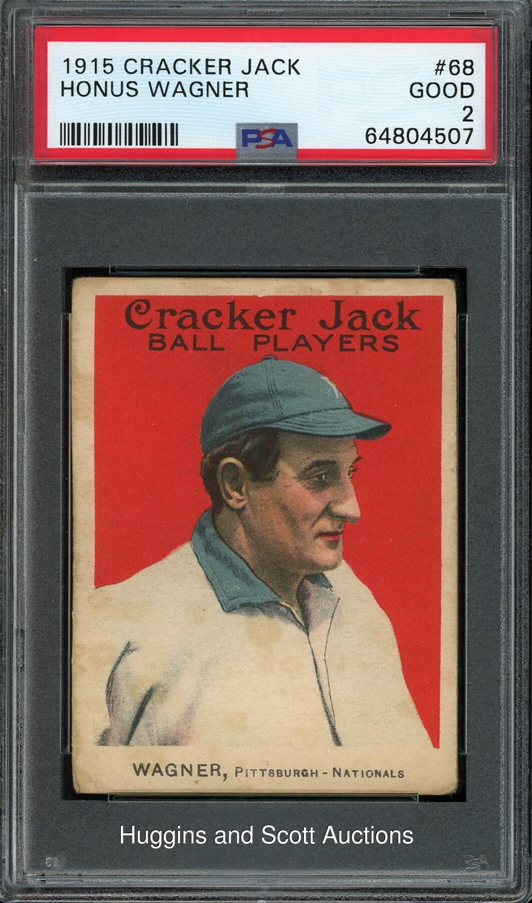 1915 Cracker Jack Ball Players #68 Honus Wagner - PSA Good 2