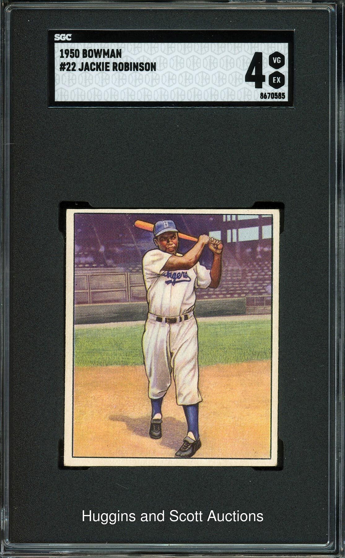 1950 Bowman Baseball #22 Jackie Robinson - SGC 4 VG-EX