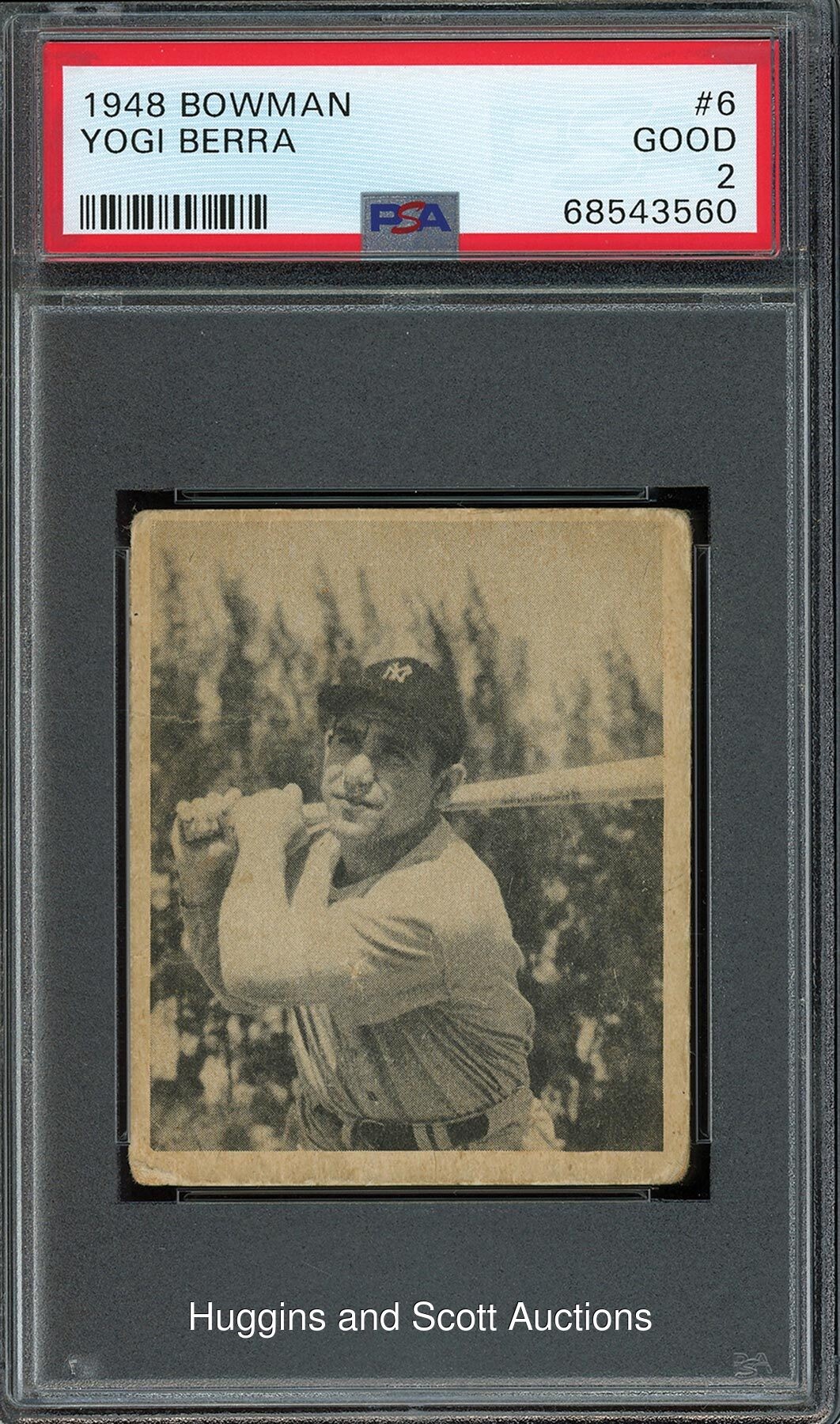 1948 Bowman Baseball #6 Yogi Berra Rookie - PSA Good 2