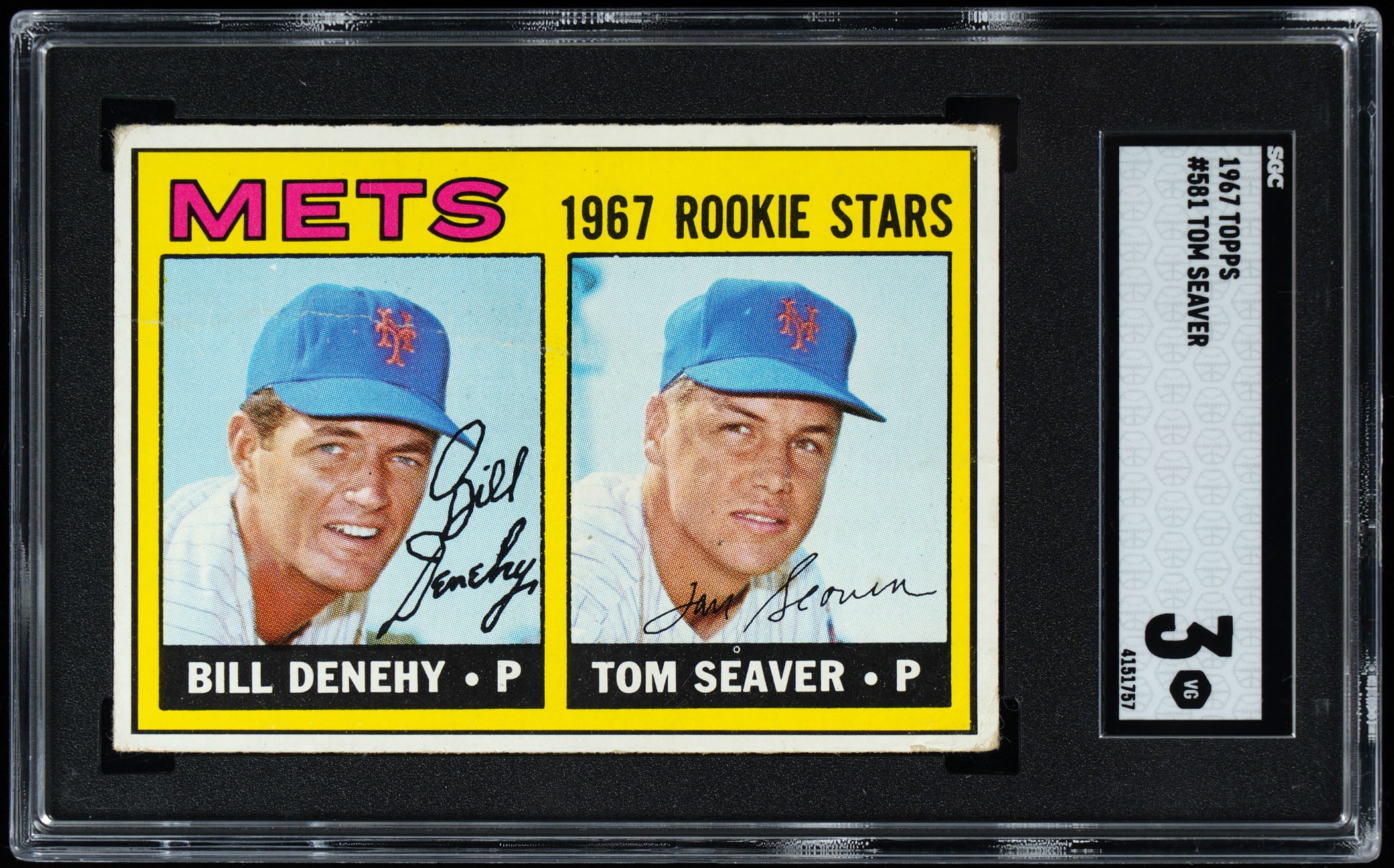 1967 Topps #581 Tom Seaver Rookie SGC VG 3