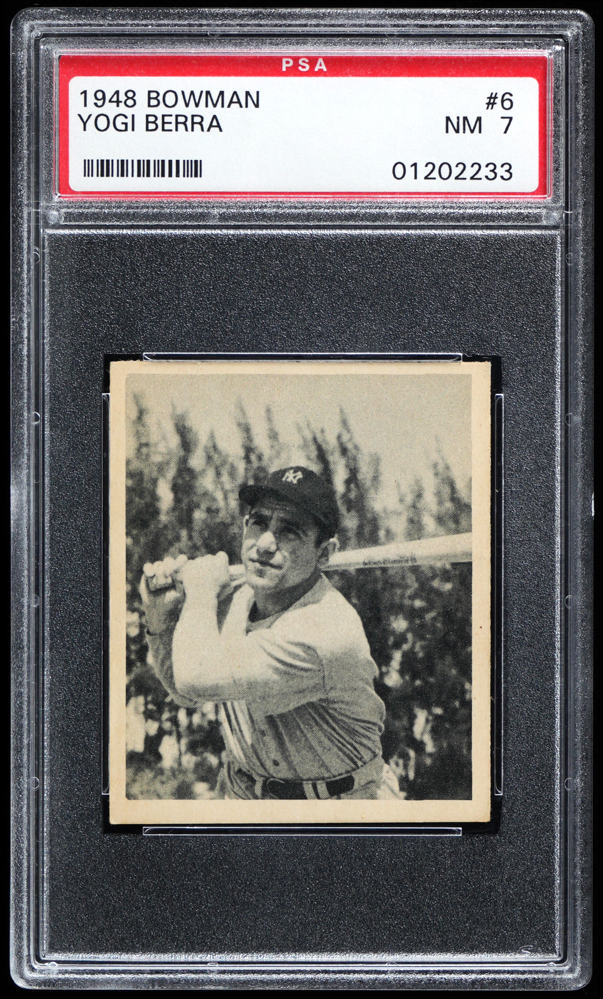 1948 Bowman #6 Yogi Berra Rookie PSA NM 7