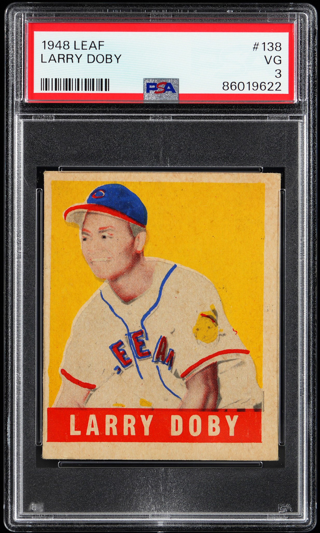 1948 Leaf #138 Larry Doby Rookie Short Print PSA VG 3