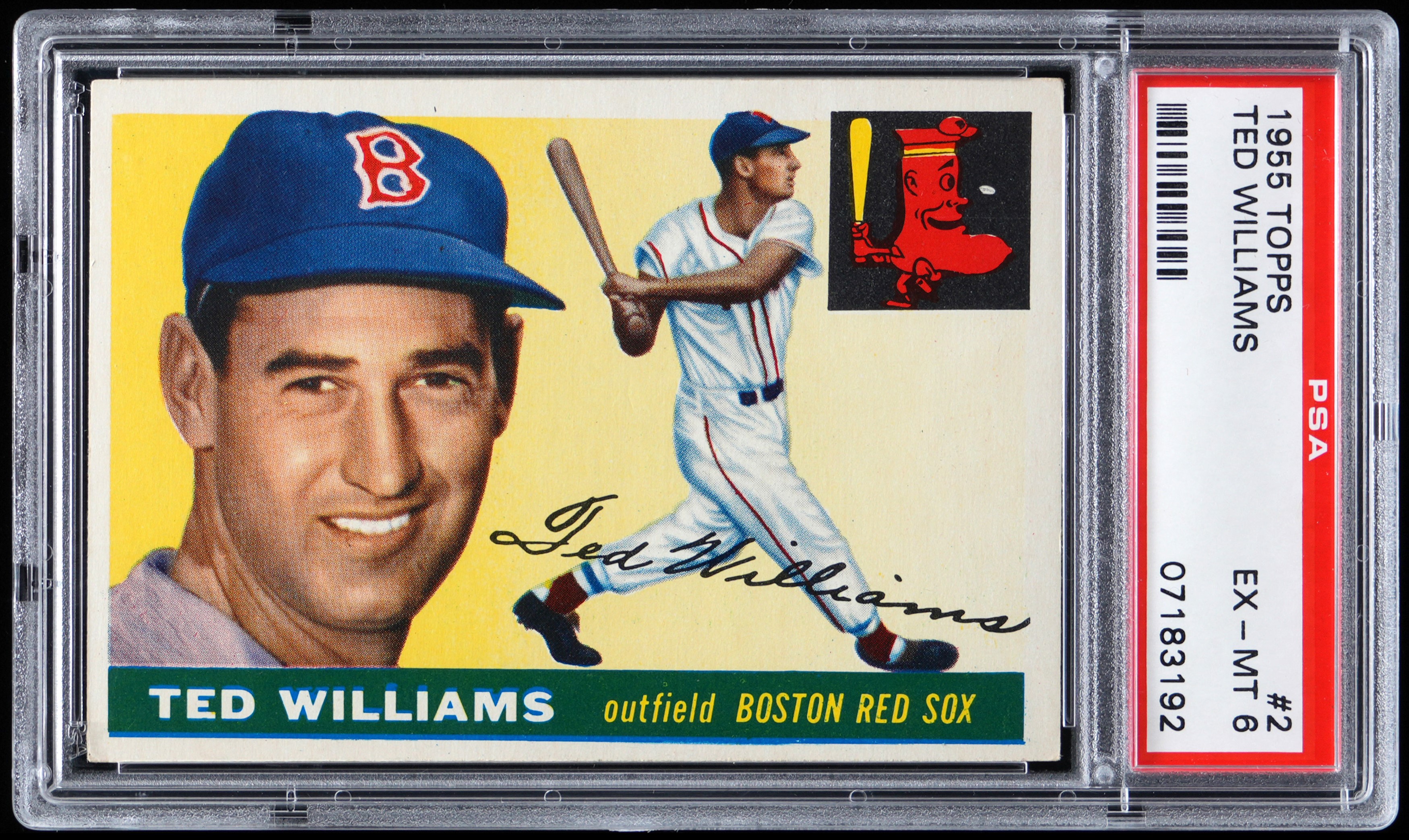 1955 Topps #2 Ted Williams PSA EX-MT 6