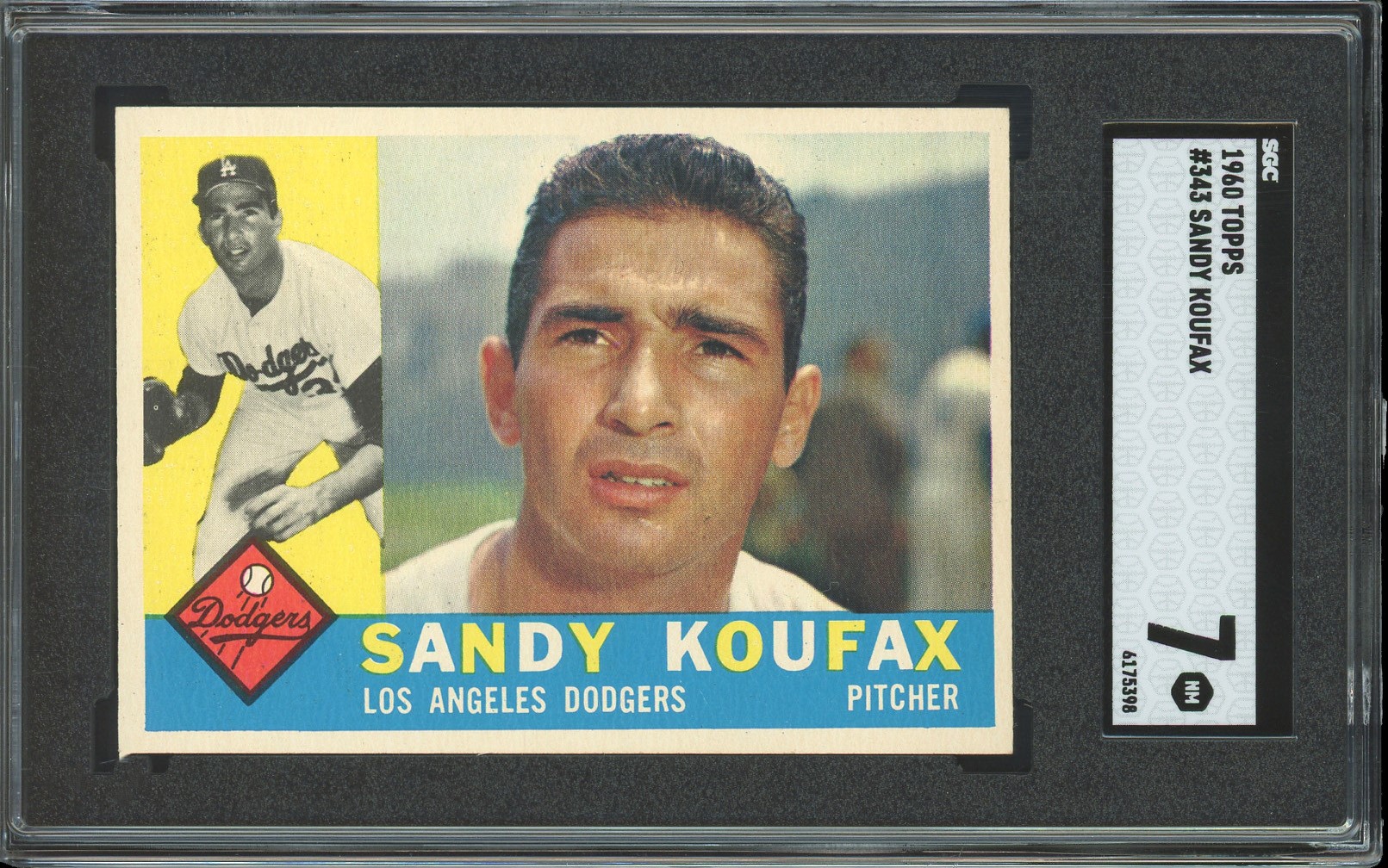 1960 Topps #343 Sandy Koufax SGC NM 7