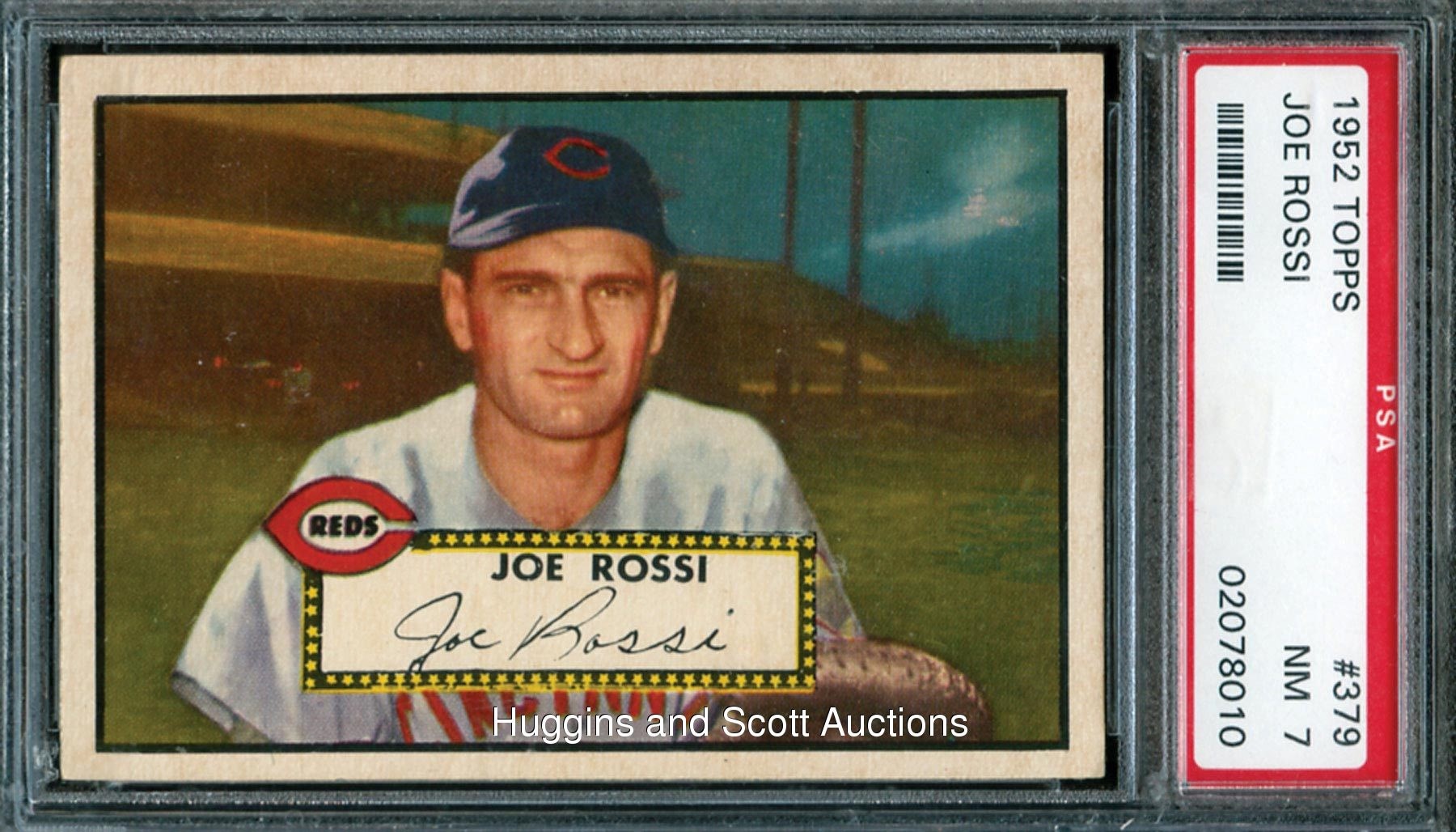 1952 Topps #379 Joe Rossi PSA 7