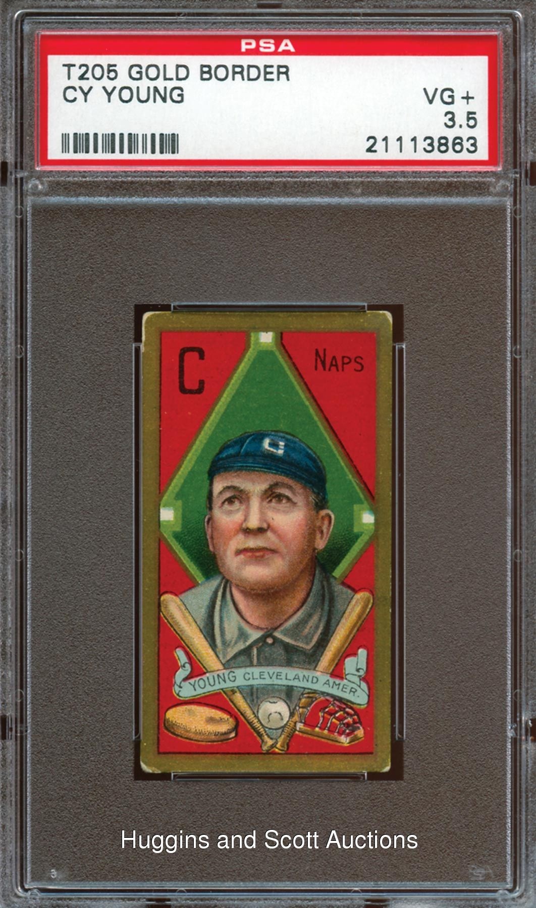 1911 T205 Gold Border Cy Young PSA 3.5